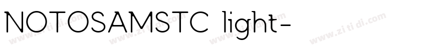 NOTOSAMSTC light字体转换